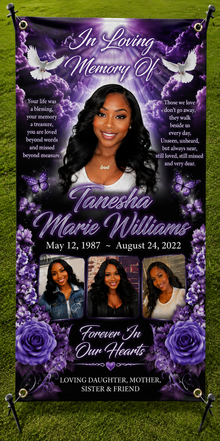CUSTOM GRAVE BLANKETS