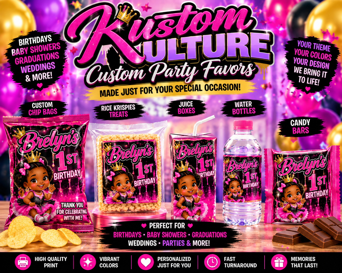 Custom Party Favors