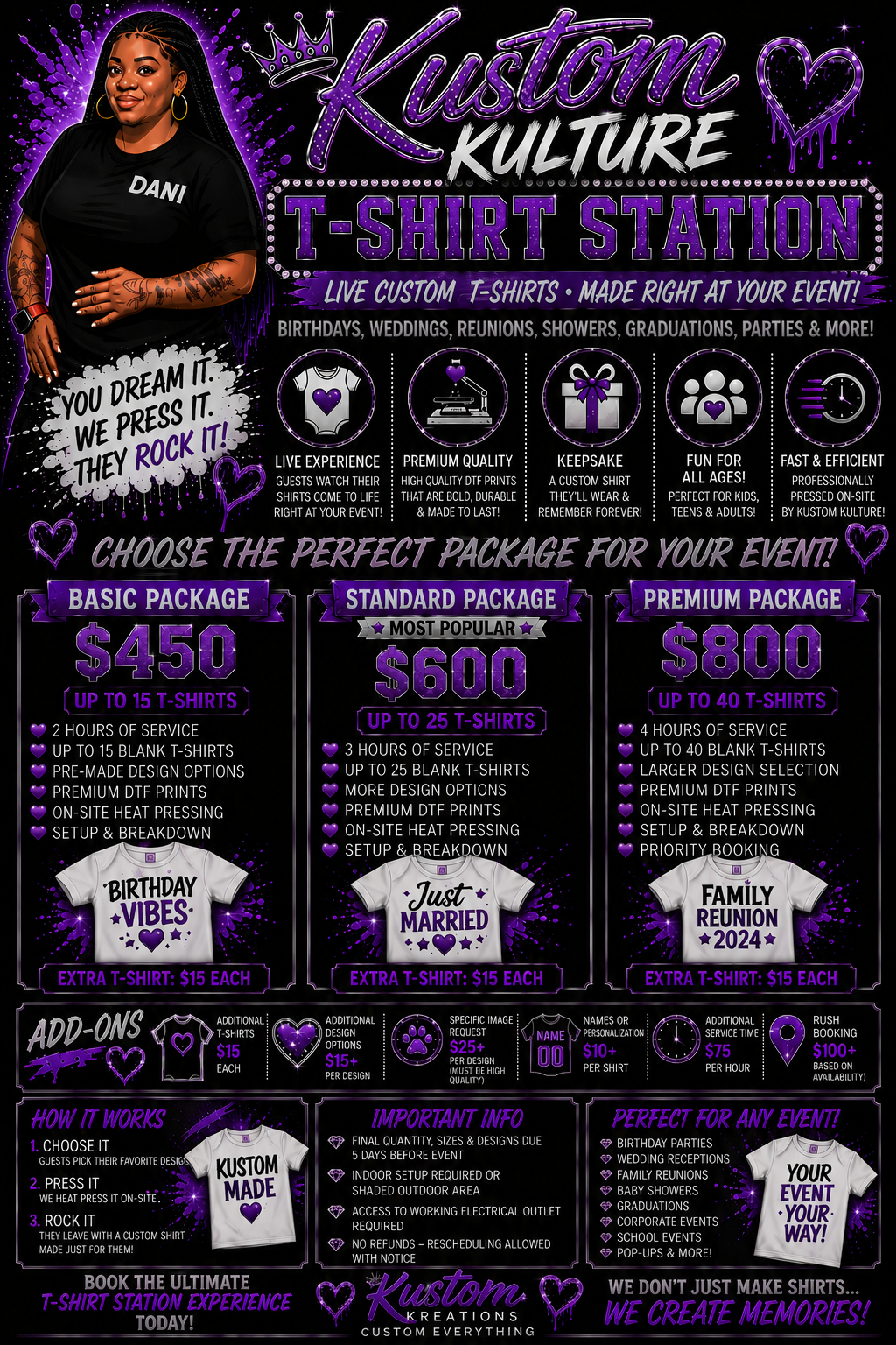 👕 KUSTOM KULTURE T-SHIRT STATION